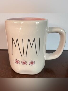 “MIMI” Rae Dunn Coffee Mug/Cup with flowers, tea, kitchen
